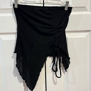 Strapless black tank top